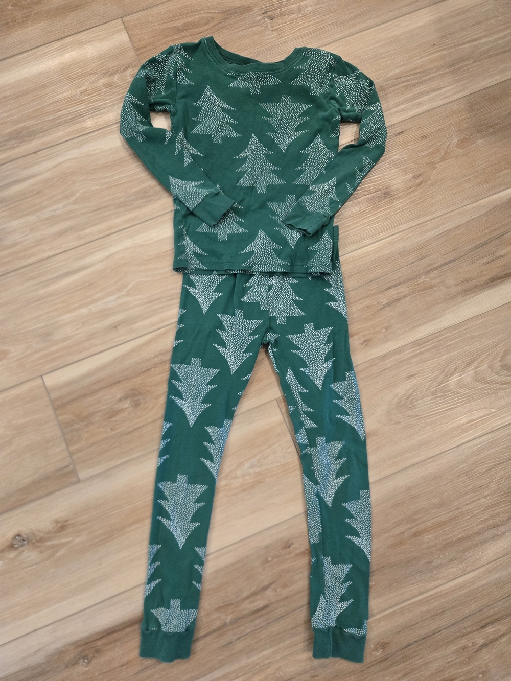 Carter's Green Tree-Print Two-Piece Pajama Set
